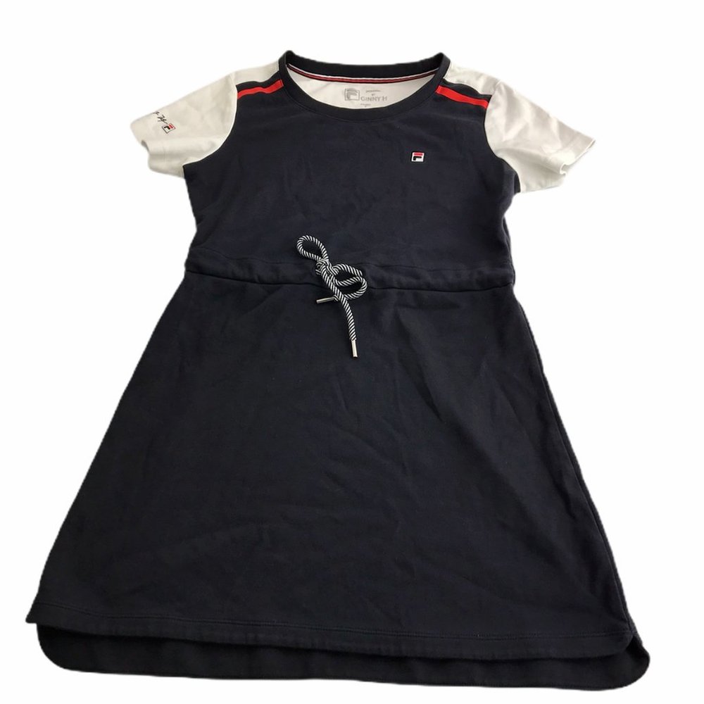 FILA Ginny H Girls Tennis Dress Short Sleeve Blue